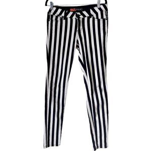 BRAZIL Beetlejuice Punk Rock Striped Skinny Jegging Size Large